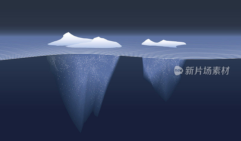 Icebergs, illustrating idea of big data